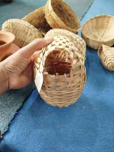 Nido de Bambú para Pájaros MTI BBN-002, Estilo Redondo/Semicircular, Colgante, 100% Hecho a Mano, Ecológico y Sostenible, de Bangladesh - Product Image 4