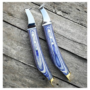 Nouveau cheval maréchal-ferrant outil Instrument vétérinaire sabot coupe couteau lames tranchantes boucle sabot couteau Double-bord lame maréchal couteau - Product Image 4