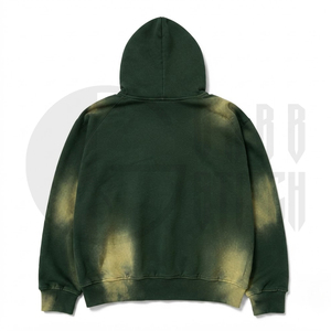 Sudadera con capucha vintage con efecto acid wash, sudadera de forro polar extragrande, sudadera con capucha personalizada con cremallera, fabricante OEM ODM - Product Image 6