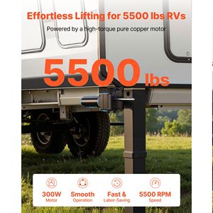 Motore per carrello di appoggio per roulotte, capacità 5500 libbre, potenza 300W, compatibile LG 142178, ricambio per sistemi di componenti per roulotte Fifth Wheel - Product Image 4