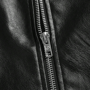 Veste en cuir véritable sur mesure en gros OEM ODM pour homme, veste de motard en cuir de vachette, conforme aux normes REACH sans chrome et aux exigences écologiques - Product Image 3