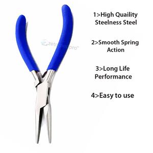 Alicates de punta fina de 150 mm de largo, Zetomed pro, herramienta manual de precisión de acero inoxidable de alta calidad para la fabricación de joyas y trabajos con alambres finos. - Product Image 4