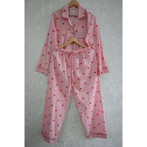 Conjunto de Pijama de Algodón Estampado para Mujer, Suave y Cómodo, Ropa de Dormir Transpirable, Ropa Casual para Estar en Casa - Product Image 3