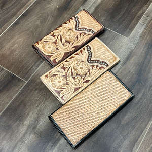 Monedero decorativo hecho a mano de cuero genuino para hombre, monedero de calidad superior para tarjetas de crédito - Product Image 5