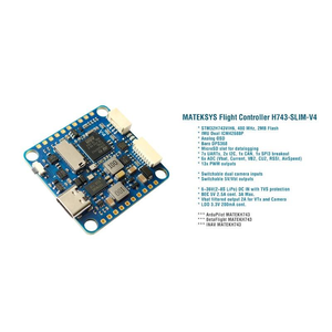 MATEKSYS H743 SLIM V4 STM32H743 บอร์ดควบคุมการบินแบบคู่ ICM42688P สำหรับเครื่องบินบังคับวิทยุ FPV ปีกตรึง - Product Image 5