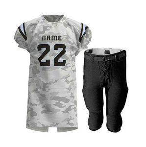 Nouvel ensemble d'uniformes de football américain personnalisés pour équipes – Maillots et pantalons durables, respirants, pour clubs et ligues – Fabricant OEM - Product Image 1