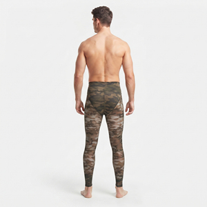 Leggings en maille transparente camouflage pour homme, 100% polyester, leggings ajustés transparents, pantalon camouflage transparent pour homme - Product Image 2