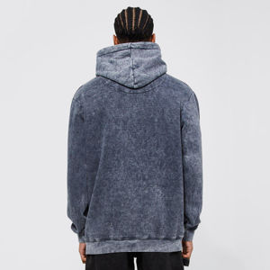 Sweat à capuche pour homme 100% Coton, coupe oversize, en molleton bouclette épais, délavé à l'acide, effet soleil et vieilli, pour l'hiver, Fourniture ODM - Product Image 4