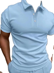 Camiseta de manga corta con solapa de algodón de alta calidad para hombre de otoño e invierno, Camisa ajustada - Product Image 6