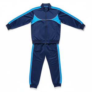 Factory High Quality Men's Football Tracksuit Short Front Quick Dry Breathable 100% Polyester Sublimated Print 240g <b>Athletic</b> Fit - Product Image 1