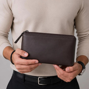 Bolso de Mano Táctico de Cuero de Lujo de Alta Calidad, Costuras Elegantes, Construcción Artesanal Premium, Diseño Unisex - Product Image 3