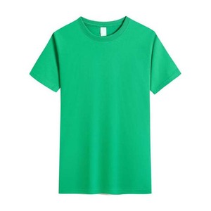 T-shirt décontracté pour homme, coupe classique, manches courtes, col rond, uni, 100% coton jersey tricoté, couleur unie, léger - Product Image 2