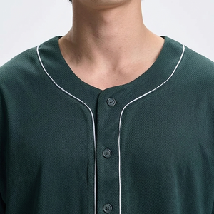 Nueva Camiseta de Béisbol Ligera y Duradera, Transpirable, de Manga Corta, con Botones Delanteros, Talla Grande, Precio Económico, Ropa Deportiva - Product Image 3