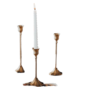 Candelabros Decorativos de Metal Dorado, Portavelas de Lujo para Decoración del Hogar - Product Image 2