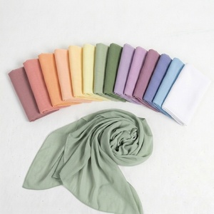 Stylish Womens Chiffon Scarves Soft Lightweight Breathable Customizable Hijab <b>Wrap</b> Muslim Shawl Long Fashion <b>Head</b> Scarf - Product Image 2