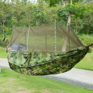 Portable Double Hammock Net 600lbs Load Capacity for 2 Persons Outdoor Hiking & Camping with Mosquito Net From Hommock P - Product Image 2