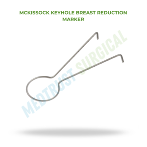 Marqueur de réduction mammaire McKissock Keyhole 32 cm, instrument de chirurgie plastique pour la mammoplastie, utilisation de précision pour le marquage - Product Image 2