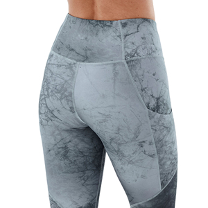 Newest Breathable Leggings Custom Sublimation Cotton Leggings Women High Elastic Yoga Pants <b>Tights</b> Quick Dry Leggings Bra Set - Product Image 5
