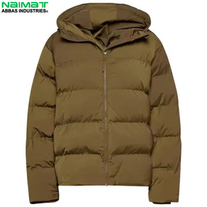 Reinforced Fabric Work Puffer Jacket Men Industrial Durable Outerwear Thick Warm Padded Utility Winter Coat - Product Image 1