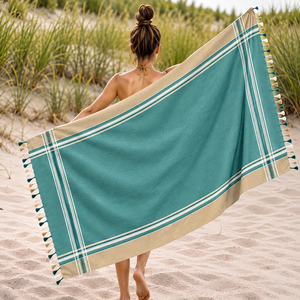Toalla Kikoy Atractiva y Hermosa, Toalla Turca 100% OEM de la Mejor Calidad para Uso en la Playa al Mejor Precio, Exportador en India - Product Image 1