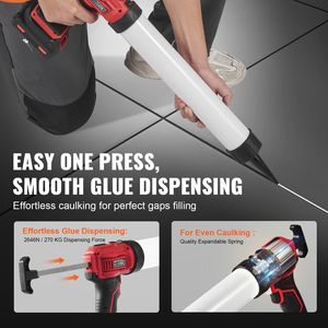 Pistola per Sigillante Elettrica a Batteria 20V, 20oz/600ml, con 4 Velocità Regolabili e Funzione Anti-Goccia - Product Image 5