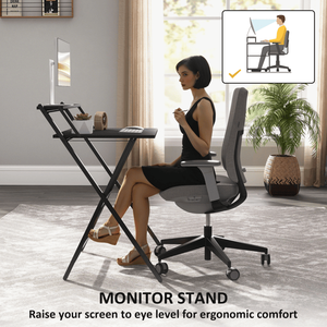 Scrivania per Computer dal Design Moderno e Semplice con Libreria Convertibile, Scrivania per PC e Gaming per Ufficio Domestico, Tavolo Convertibile per Laptop - Product Image 5