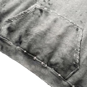 Sudadera con capucha extragrande para hombre, corte regular, algodón, felpa francesa, con bolsillo, para otoño. - Product Image 5
