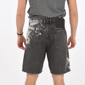 Pantalones Cortos de Mezclilla Elásticos de Moda Urbana para Hombre, Fabricante, Logotipo Personalizado, Pantalones Cortos Desgastados, Pantalones Cortos de Camuflaje, Ropa Casual - Product Image 1
