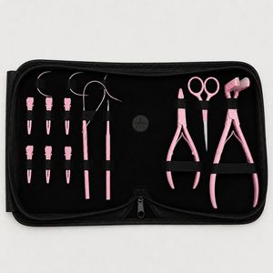 Kit de Salon de Coiffure CLASSIC CODA Harmony : Anneaux de Couleur en Acier Inoxydable, Perles, Pince à Ouvrir et Fermer, Pince à Boucle, Ciseaux à Boucle, Doré - Product Image 6