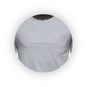 Camiseta de Hombre de Primera Calidad, Personalizada, Simple, Lisa, de Color Sólido, de Fibra de Algodón y Bambú, Camiseta de Hombre de Pakistán - Product Image 6