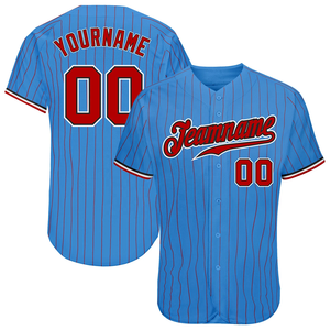 Maillots de baseball en polyester à séchage rapide, personnalisables avec des rayures brodées, impression par sublimation, vente en gros OEM pour hommes - Product Image 6