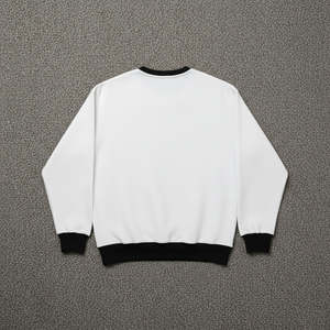 Sweat à capuche pour homme, design élégant, coupe ample, col roulé, style streetwear décontracté, 100% coton 450 g/m², impression en relief, collection automne, ODM - Product Image 3