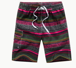 Men s Blue Printed <b>Board</b> Shorts With Drawstring Waist Quick Dry Casual Swimwear Short Length Mid Rise - Product Image 4