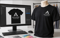 T-shirt d'entreprise personnalisé à col ras du cou en maille pour homme, avec logo sérigraphié, séchage rapide, manches courtes
