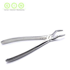 Pinzas de Extracción Dental Manuales de Acero Inoxidable, Pinzas Quirúrgicas para Extracción de Raíces Superiores, Mango Texturizado, Certificación CE ISO13485 - Product Image 3