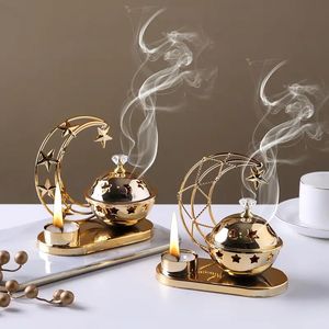 Ornate Arabic Brass Bakhoor Burner Beautifully Engraved Body Offering Luxurious <b>Oud</b> Indian Incense Redwood Religious - Product Image 1