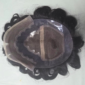 Peluca de Cabello Humano Virgen Taz Hair BD, Estilo Bollywood, Prótesis Capilar Suave de Cabello Indio para Hombres, Toupee Remy - Product Image 1