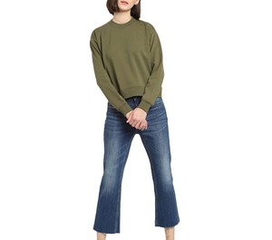Sweat-shirt décontracté pour femme, couleur unie, personnalisable, vente en gros, design streetwear avec impression numérique personnalisée, haute qualité - Product Image 1