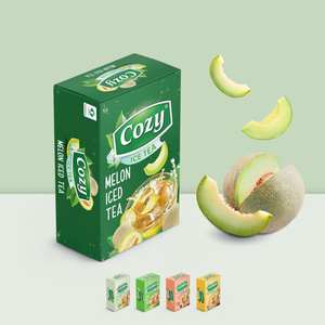 Polvo de Té Verde de Alta Calidad OEM Sin Conservantes, Preparación Rápida, Cajas Personalizadas con Logotipo, Empaque de Melón - Product Image 1