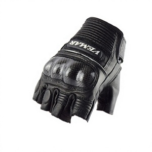 Gants de cyclisme en cuir demi-doigts, antidérapants, anti-transpiration, anti-choc, pour VTT, vélo de route, sport, été, ski - Product Image 3