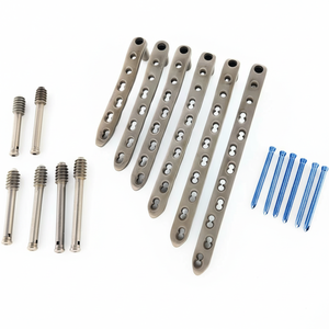 LCP DCS 95 °   Placa con 6-11 orificios para tornillos lag y tornillos de bloqueo, juego de 77 piezas, titanio - Product Image 1