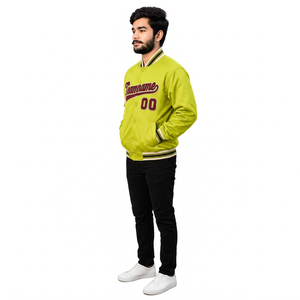 Veste universitaire de baseball personnalisée à faible MOQ, en mélange de laine avec broderie de nom, coupe unisexe, pour les marques de streetwear américaines - Product Image 2