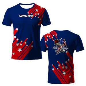 เสื้อยืดตกปลาเบสแบบ OEM สกรีนโลโก้ตามสั่ง สไตล์อเมริกัน ผลิตจากโพลีเอสเตอร์ 100% พิมพ์ลายแบบ Sublimation เต็มตัว น้ำหนักเบา แห้งเร็ว ระบายอากาศได้ดี ป้องกันแสงแดด 50+UPF - Product Image 5
