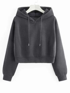 Light Blue Women <b>Zip</b> Up Hoodie Fleece Lined Cropped Sweatshirt <b>Hooded</b> Jacket with Pocket for Casual Winter Wear - Product Image 4