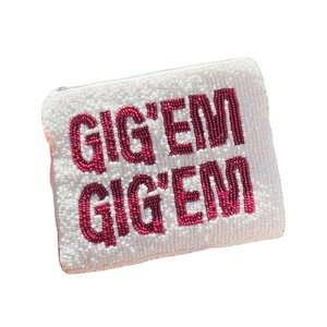 Mignon artisanat perlé broderie Design STAR Design pochette à monnaie Mini sac à fermeture éclair fantaisie élégant et nouveau Design par Hiba Enterprises - Product Image 3