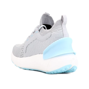 Zapatillas deportivas grises y blancas para hombre, calzado informal con cordones, transpirables, con suela cómoda. - Product Image 3
