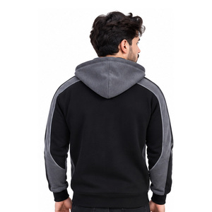 Sudadera con capucha y cremallera para hombre, personalizada, con cremallera completa, de calidad, informal, deportiva, fabricante OEM ODM, proveedor mayorista - Product Image 2