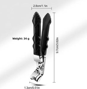 Coupe-ongles extra large incurvé en acier inoxydable pour ongles épais, usage professionnel robuste pour podologues, seniors et adultes - Product Image 6