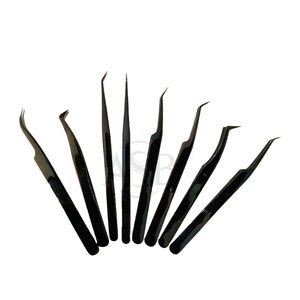 แหนบขนตาปลอมพลาสม่าสีดำแบบญี่ปุ่นใช้ต่อขนตาปลอมสามารถแยกโลโก้ได้ตามต้องการ - Product Image 1