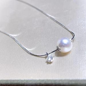 Collar con Colgante de Perlas Naturales de Estilo Francés de Lujo para Mujer Lulutong, 13-14 mm, con Caja de Regalo a Juego - Product Image 3